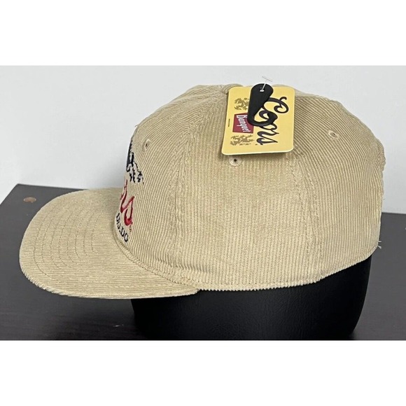 Coors Beer Khaki Corduroy Snapback Golden Colorado Banquet Trucker Hat Cap New - Picture 12 of 15